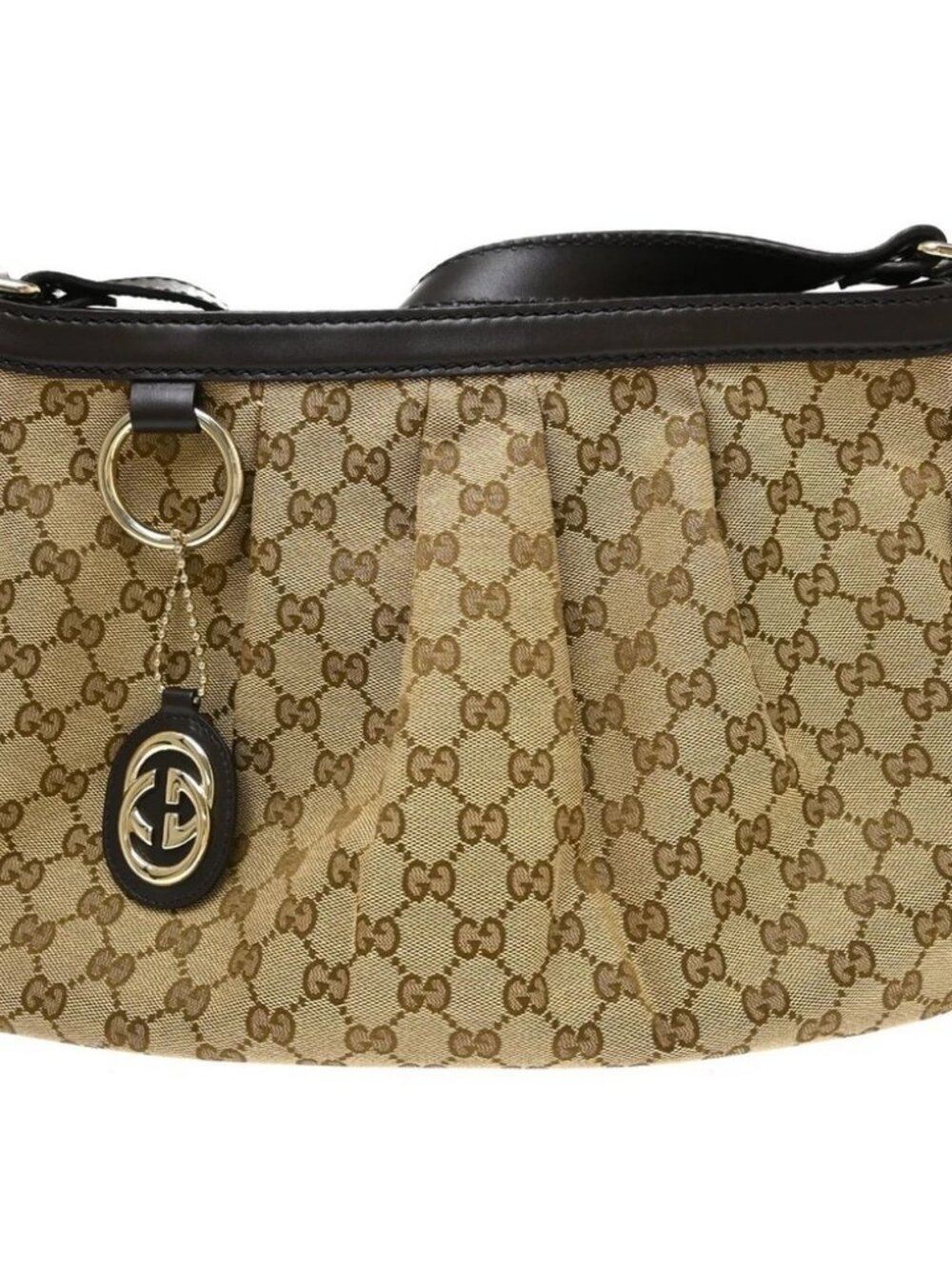 Gucci Beige Sukey GG Shoulder Bag